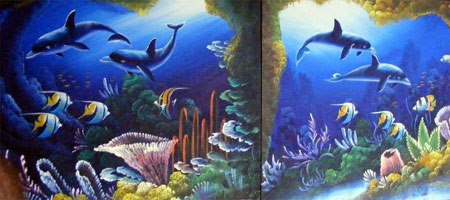 Dolphins Diptych